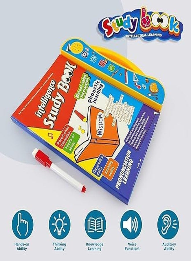 Mkail Educational Learning Set for Kids, Intelligence Book with Phonetic Learning, Magic Practice Copybooks, Water Painting Books, Ages 3+ (Intelligence Book) - Image 3